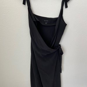 ALL SAINTS Black wrap dress (US 4)